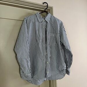Levi's Blue and White Casual Button Down Shirt